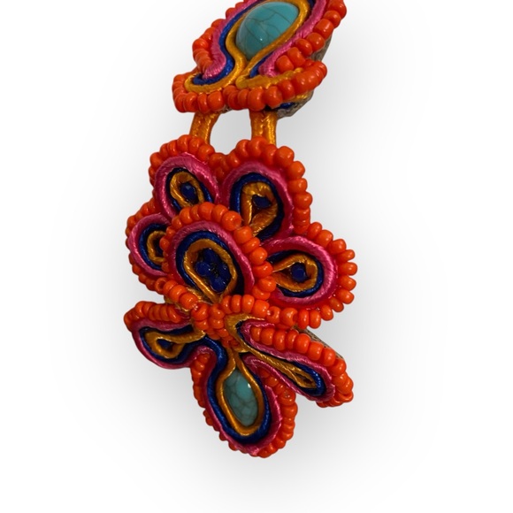 173 Boho Beaded Earrings - Picture 4 of 8